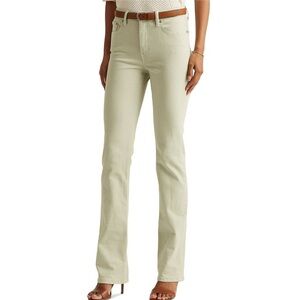 Lauren Ralph Lauren Sage Green High Rise Bootcut Jeans